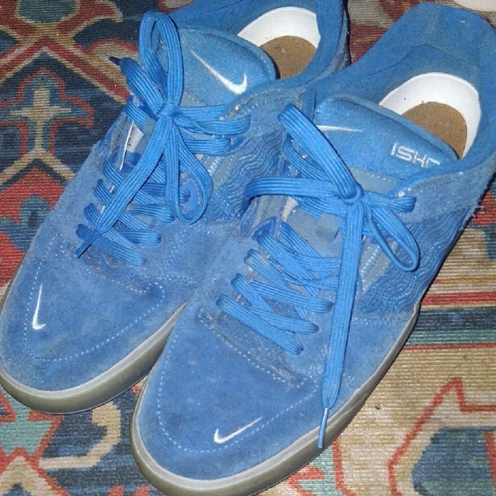 NikeSb Men's Blue Ishod Wair Pro Suede Sneakers
